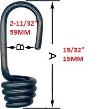 BungeeConeHook3165mmPlasticCoatedSteel