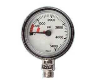 1.5" Inch Slim Line Spg in PSI W/ One Spool & "No Boot" Red Warning Area 1 left!