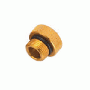 AluminumDinCapGoldMale