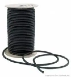 1/2" BLACK Bungee Cord - Product Image