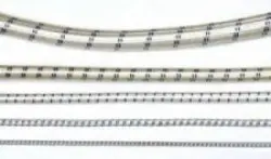 1/2" White cord with Black Stripe Bungee Cord - Product Image