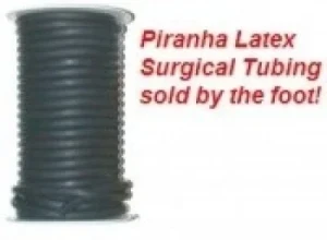 7/16" Latex Surgical Tubing BLACK w/ 1/16 Wall
