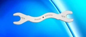 Dive Open End Flat Dive Wrench 11/16" & 9/16" Ends