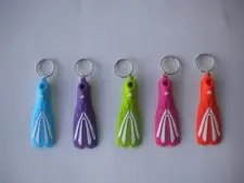 Keychain Fin Style      "Orange Color Fin"