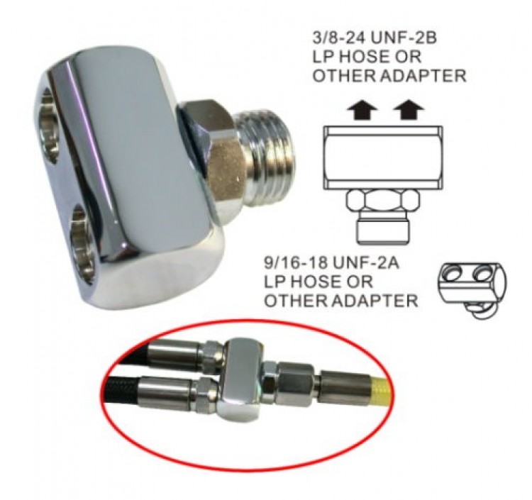 2WayLowPressureHoseAdapterYAdapter