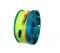100ft Anodized Aluminum Flange Edge Finger Spool w/ Neon Yellow line &amp; line swivel! "PURPLE Body"