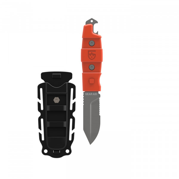 GearAidBuriSwordTipKnifeOrangeHandleBackSheath
