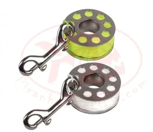 150ft Stainless Steel Finger Spool w/ White Line "Double Ender NOT included in price!"  - Product Image