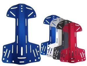 Aluminium Dog Bone Style Lightweight Backplate "Color: Red" 