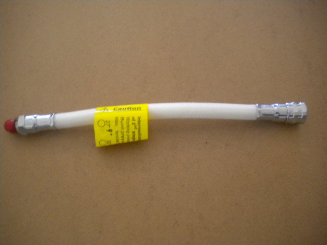 84InchDoubleBraidedLowPressureHoseWHITE