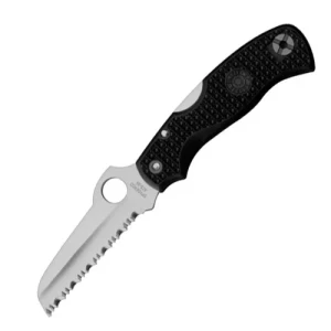 Rescue Jr., Black FRN Handle, Serrated 