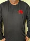 New! Long Sleeve Black T-Shirt w/ Red Logo LARGE
