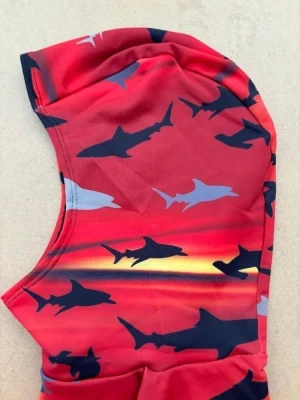 Lycra Fully Trimmable Hood "Sharks Design" - Product Image
