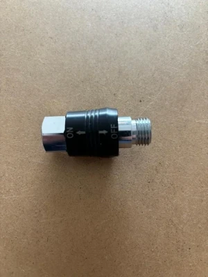 Regulator Shut Off Adapter for 2nd stage application "short"  Read on / off position in details Using Buna O-Rings - Product Image