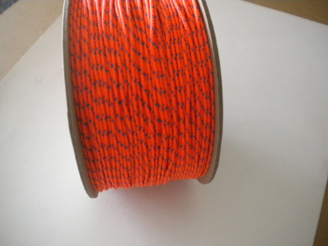 New Color &amp; Size! Piranha Professional Grade #18 Dive Line 900ft  "High Viz Safety Orange w/ BLUE Tracer"
