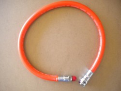 New! 15" LP PVC Rubber Hose ORANGE! - Product Image