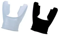 Silicone Mouth Piece Long Size "BLACK"
