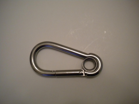 434InchStainlessSteelCarabineerwgrommet