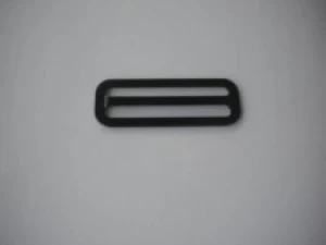 2" Inch Lightweight Aluminum Slider No Teeth "smooth" BLACK finish   - Product Image