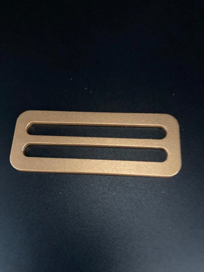 2InchLightweightAluminumSliderNoTeethsmoothGOLDfinish