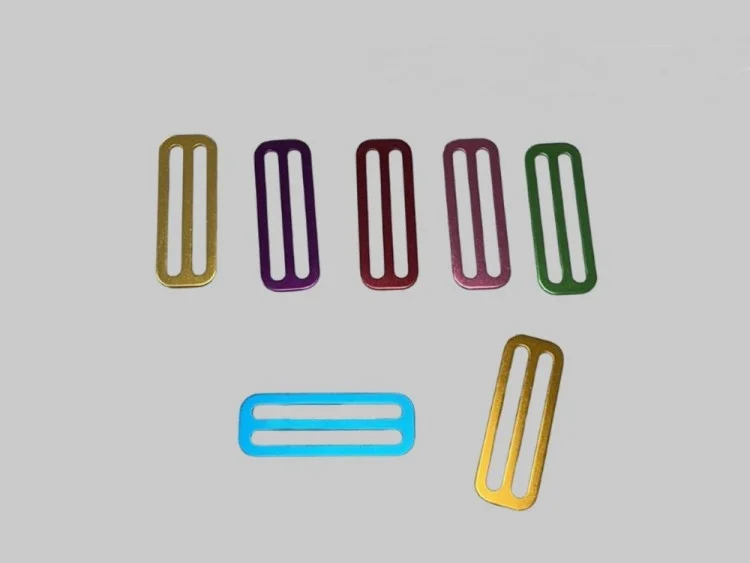 2InchLightweightAluminumSliderNoTeethsmoothORANGEfinish