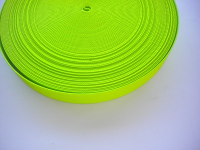 2InchNylonWebbingHighVizGreenStiffVersion