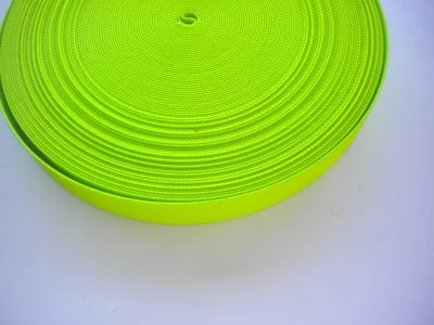 2InchNylonWebbingHighVizGreenStiffVersion