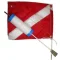 2 Piece Flag Float "Cylinder Shape Float"