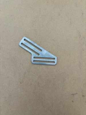 2" inch Slotted Angle T Slider No/ Teeth "Flat Style"  - Product Image