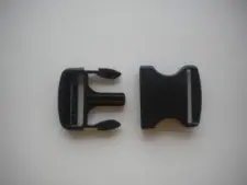 2 inch plastic Complete Quick Release male/female snaps "Single Sided Locking End" - Product Image