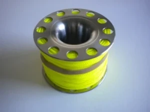 200ft Stainless Steel Finger Spool  "Yellow Line" - Product Image