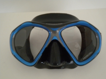 Tiara2MaskMetalNavyBluewBlackSiliconeSkirt