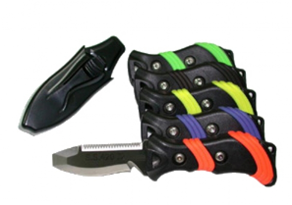 PiranhaBluntTipKnifeBlackYELLOWHandle