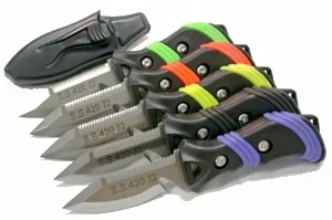 Piranha BC/Hose Pointed Knife GREEN