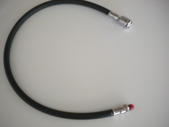 Special! 27" Low Pressure Black Rubber Hose w/ Regulator swivel on the end! "1 Left!"