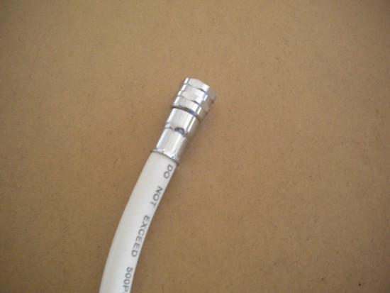 27" LP Rubber Hose WHITE