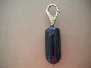 2lb Drop Weight w/ Brass Clip "Black Outer Coating Color" - Product Image