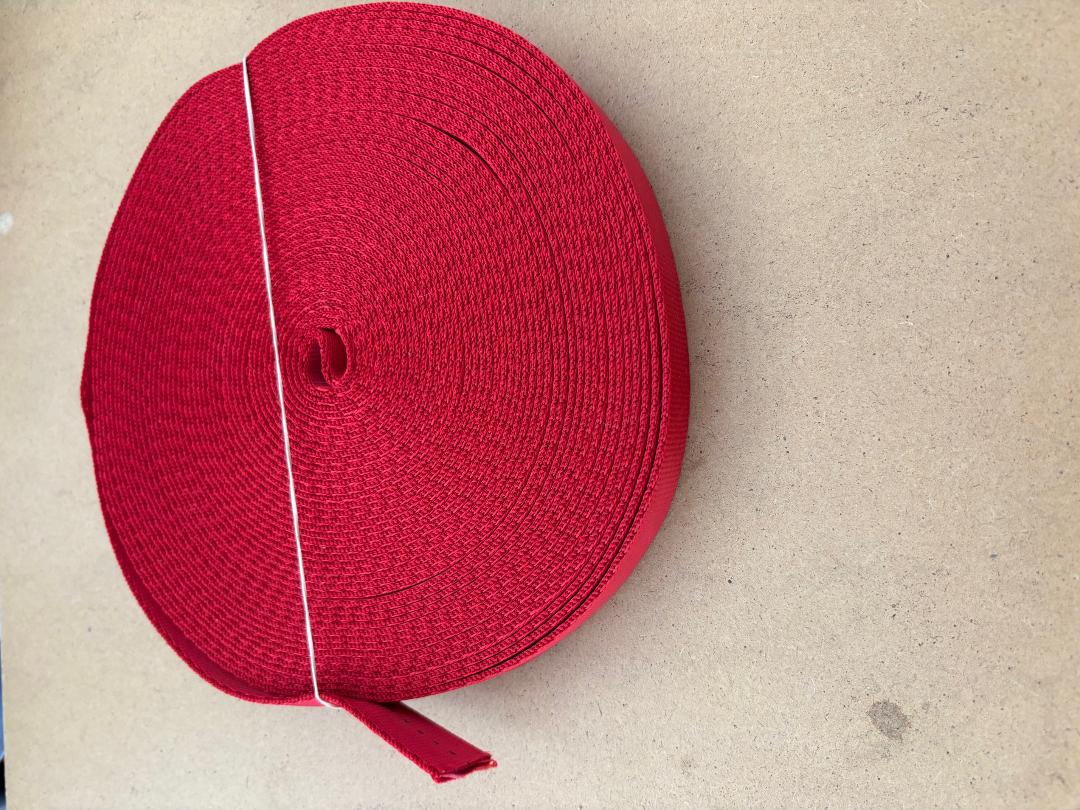 3/4" Inch Commercial Grade Tubular Webbing  - RED - Product Image