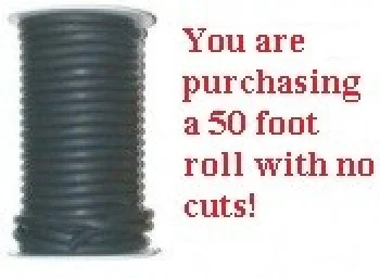 38LatexSurgicalTubingBLACK50footcontinuousLength