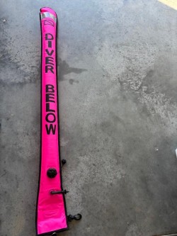 5 Foot Pink both sides w/ Finger Spool Pocket "Flapper valve closure"  