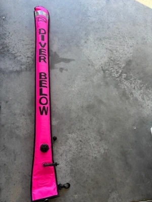 5' Foot Pink both sides w/ Finger Spool Pocket "Flapper valve closure"   - Product Image