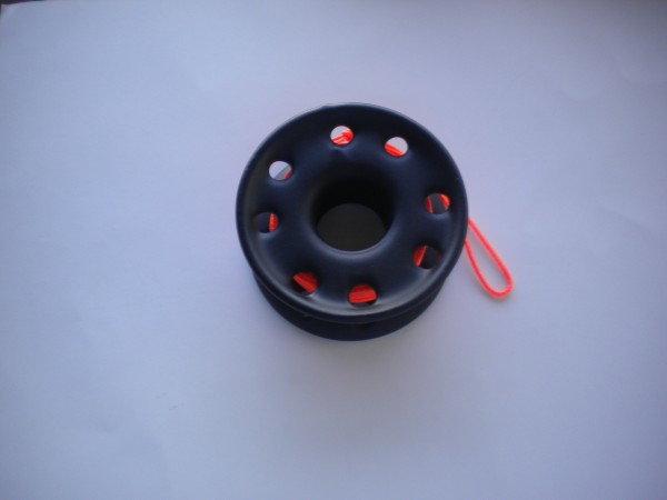 50ftPVCCoatedStainlessSteelFingerSpoolwOrangeLine2ONLY