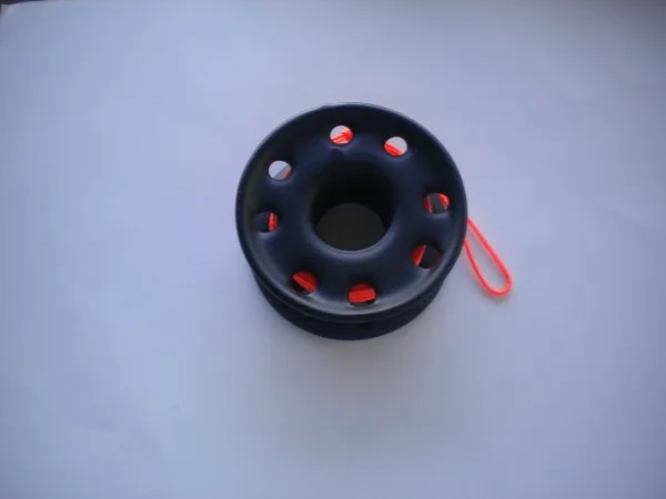 50ftPVCCoatedStainlessSteelFingerSpoolwOrangeLine2ONLY