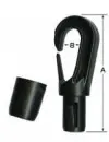 5/16" Plastic Bungee Cord Hooks "Closed Hook" - Product Image