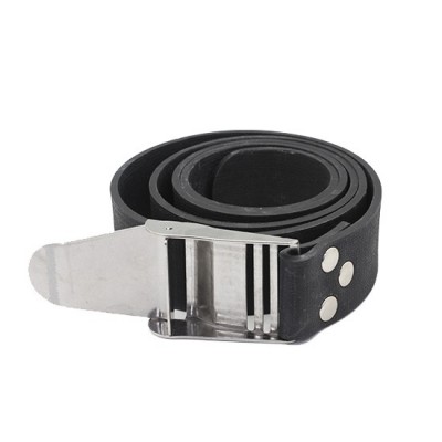55140cmRubberWeightBeltwithStandardSSBuckleBlack