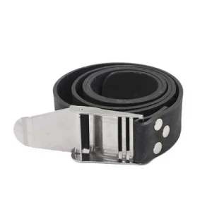 55" (140cm) Rubber Weight Belt with Standard SS Buckle "Black" - Product Image