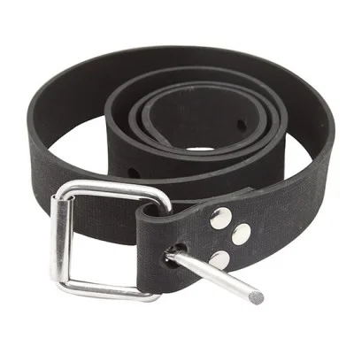 55140cmRubberWeightBeltwithMarseillaiseSSBuckleBlack