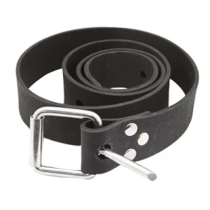 55" (140cm) Rubber Weight Belt with Marseillaise SS Buckle "Black" - Product Image