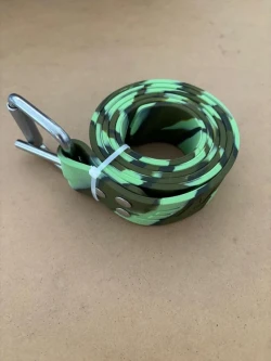 59" (1.5mm) Silicone Weight Belt with Marseillaise SS Buckle "CAMO Strap" - Product Image