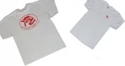 Piranha T-Shirt White w/ Red Logo - Product Image